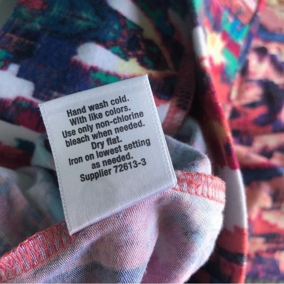 Watercolor maxi skirt with side slits - Picture 4 of 5